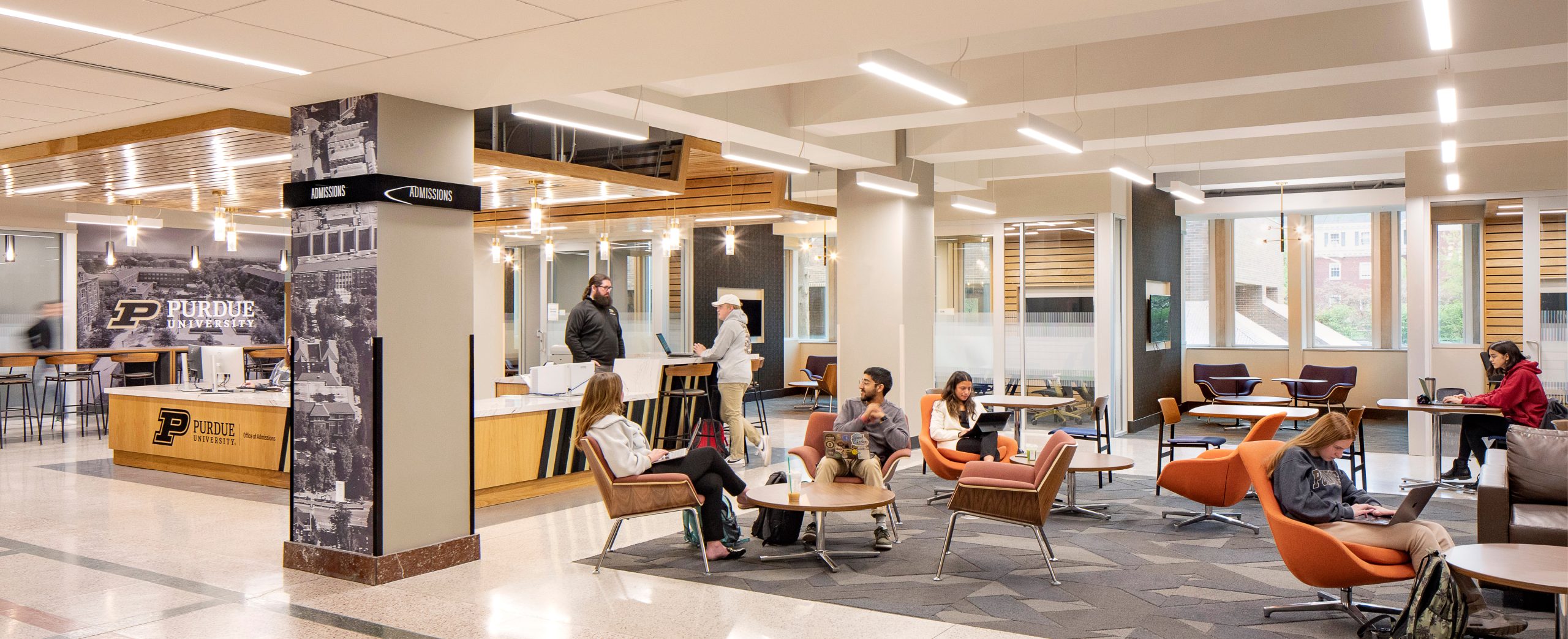 Purdue University_Stewart Center_Admissions + Lounge