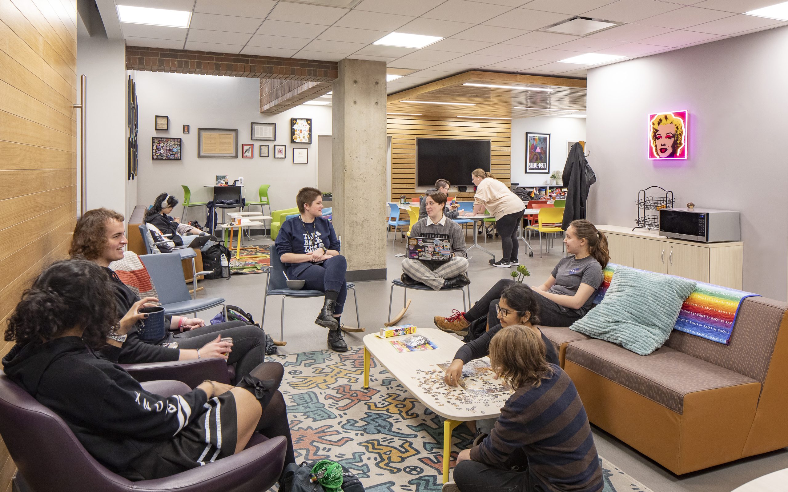 Purdue University_Stewart Center_LGBTQ Center Lounge
